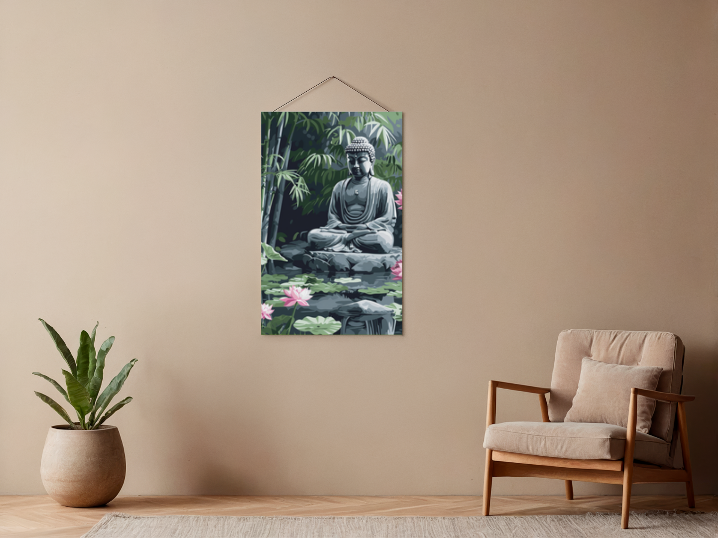 Malen nach Zahlen – Friedlicher Buddha