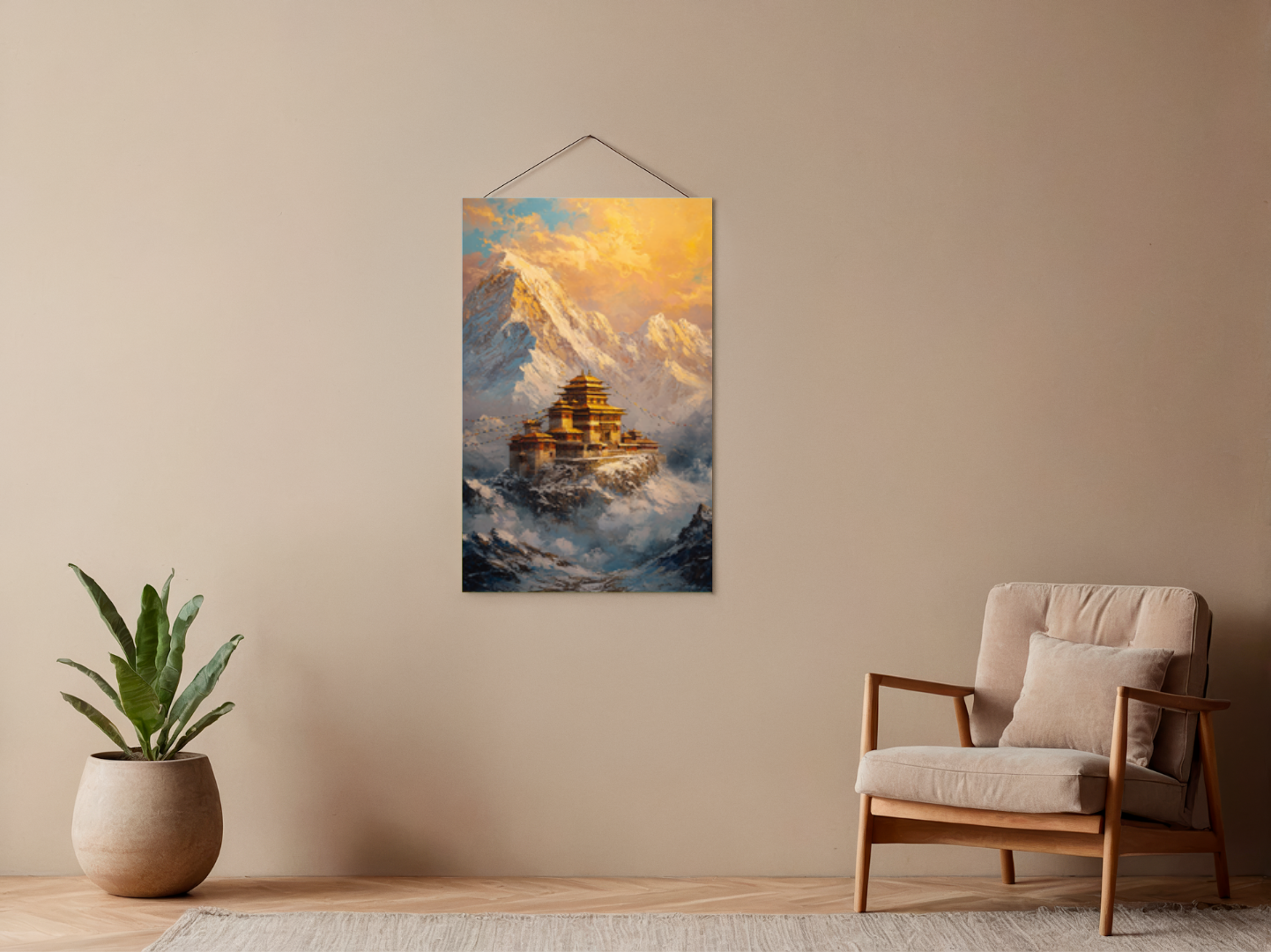Malen nach Zahlen – Goldenes Mandala