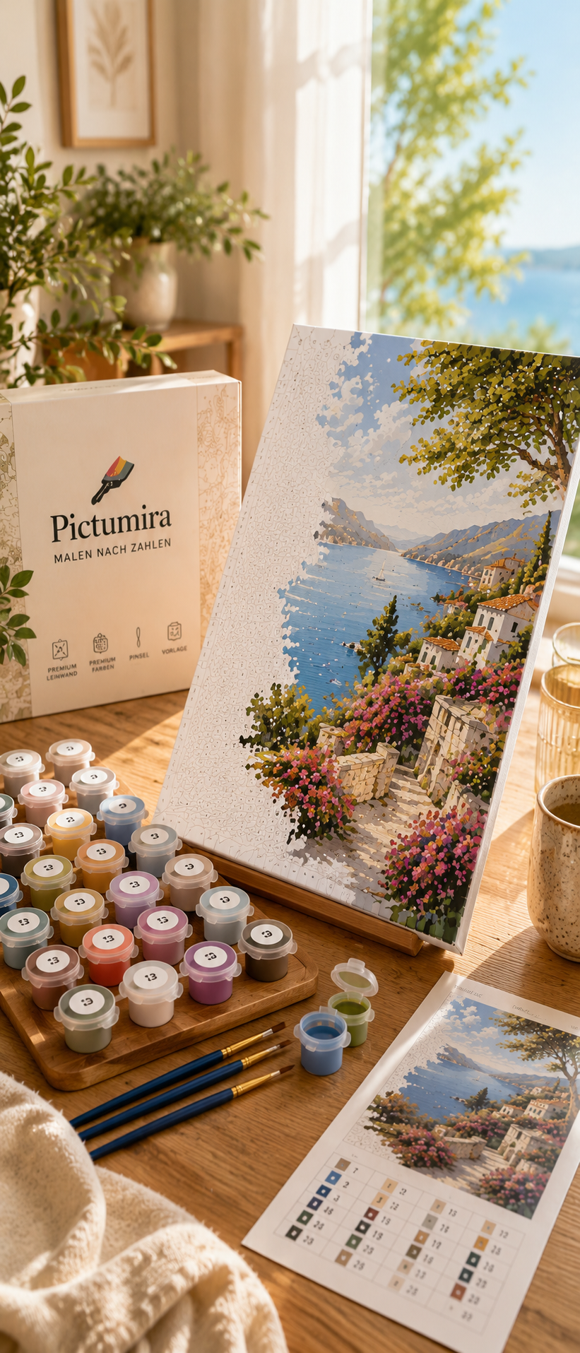 Pictumira Malen-nach-Zahlen-Set mit eigenem Urlaubsfoto
