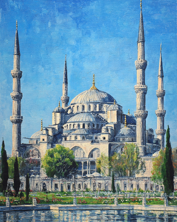 Malen nach Zahlen Blaue Moschee Istanbul 40x50