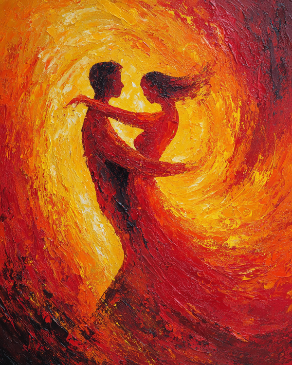 Malen nach Zahlen - Tanz der Liebe