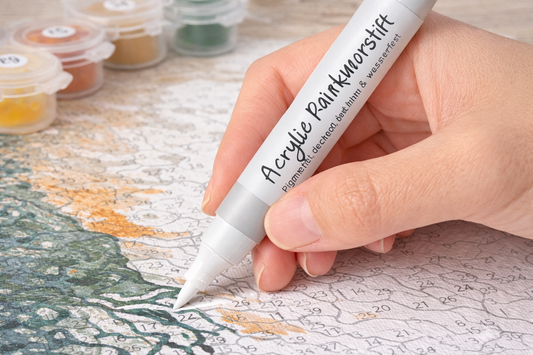 Acryl Korrekturstift – Acrylic Paint Marker für Malen nach Zahlen
