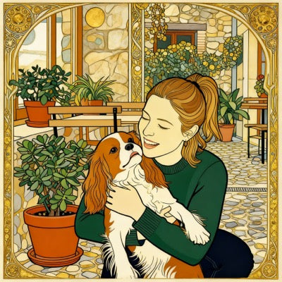 Beispielbild im Kunststil Klimt-inspiriert